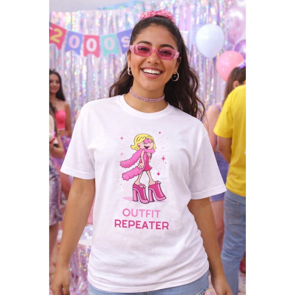 Y2K Cartoon Fashion Tee  Outfit Repeater Graphic Shirt